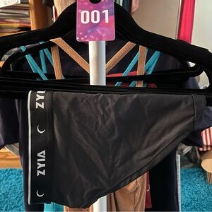 ZYIA Active Black Banded Athletic Quick-dry Stay-put Comfort Briefs